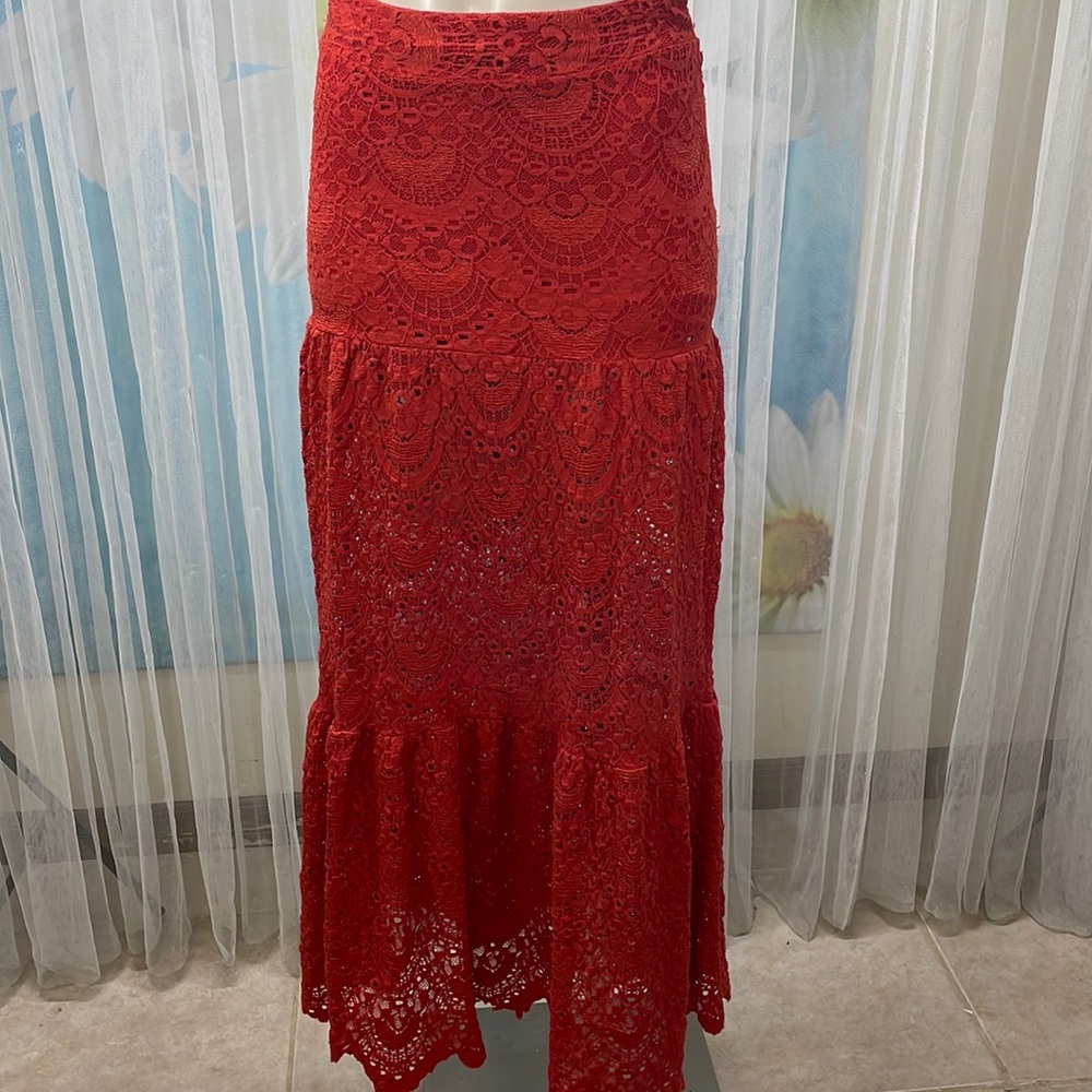 Nightcap stretch red skirt